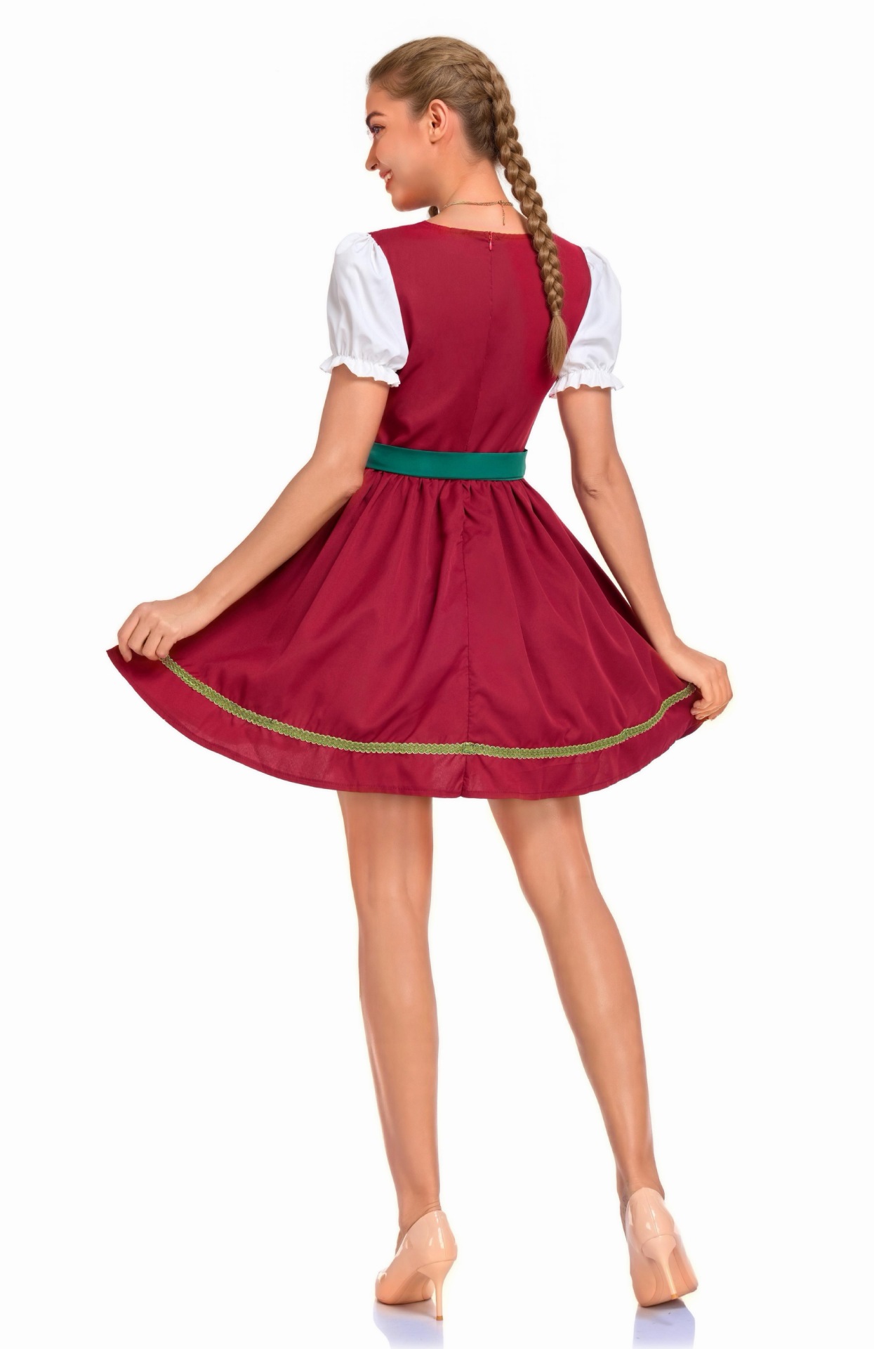 German Oktoberfest Dirndl Costume Munich Traditional Farmhouse Folk Dress